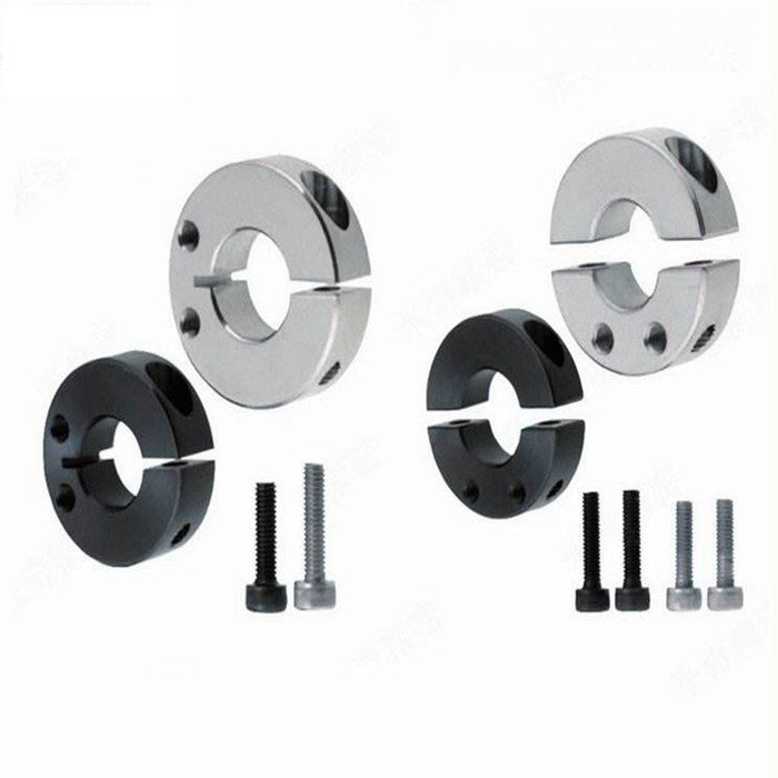 Fixed Sleeve Aluminum Split Fixed Ring Separate Optical Shaft Clamping Ring Shaft Clamp Shaft Sleeve Bearing Fixed Ring