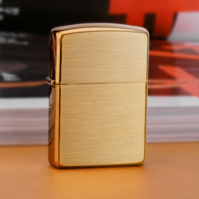 Chebao Zippo kerosene windproof lighter original Chrome Plated Wire Drawing Brass Wire Drawing Armor Machine Thickened Copper Machine 168