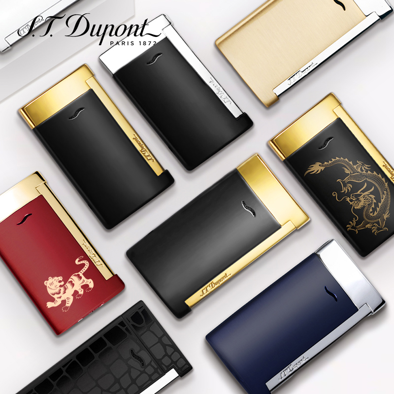 France Dupont officially authorized men's Slim7 ultra-thin inflatable lighter Dupont free lettering gift gift