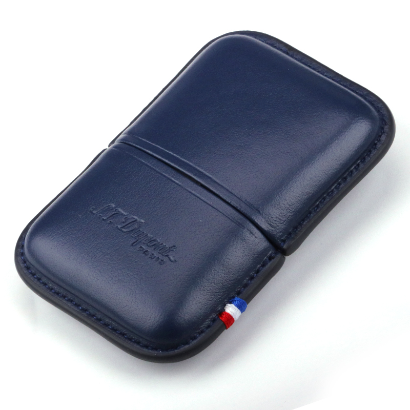 Dupeng New S T DUPONT lighter protective cover leather case Ligne2 series Blue business 183073