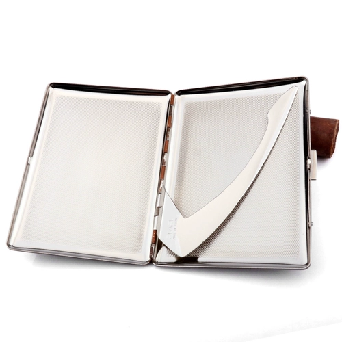 Японский ультратонкий портативный модный высококлассный латунный портсигар из жемчуга