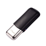 Французский Dupeng S.T.Dupont подлинный портативный двухстроительный металлическая сигаретная коробка кожа