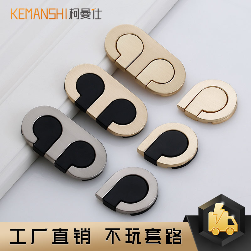 Kömansee modern minimalist drawers dark to handle American zinc alloy overall cabinet wardrobe door handles furniture hardware