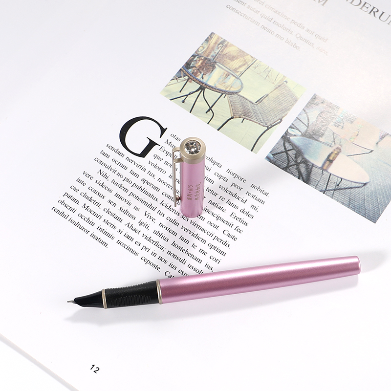 Perry flagship store Perry 615 is colorful student metal pen daily writing homework dark tip extra fine 0 38 general 2 6 small ink sac free engraving class student prize pen