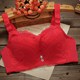 No steel ring super push-up deep V bra for young ladies sexy super thick small bra adjustable flat chest a cup underwear