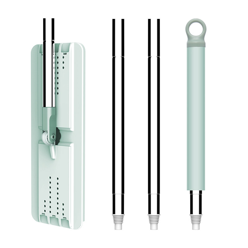 Jia Shijie original large flat mop pole set (pole + flat head + mop head) dry and wet dual-use