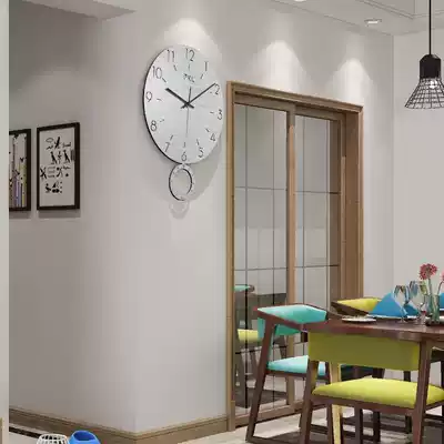 Silent simple clock wall clock living room household fashion personality creative trend Art decoration clock Nordic wall clock