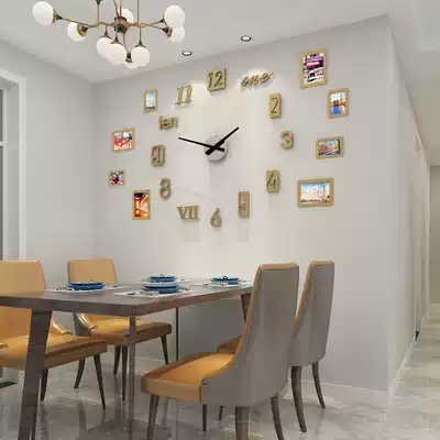 Table wall clock living room creative personality fashion clock home light luxury decorative clock wall clock atmospheric simple wall clock