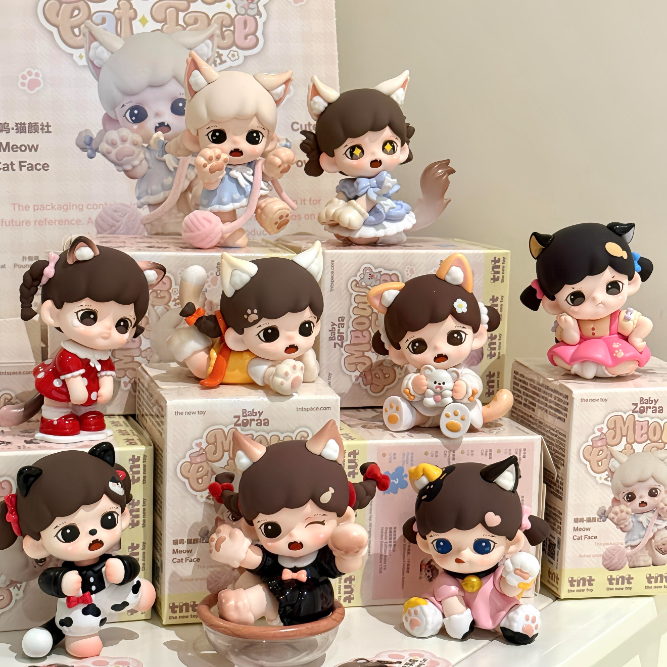 Zoraa 喵呜（ミャウ）·猫颜社（ネコカオシャ）mini ブラインドボックス Genuine】Zoraa喵呜猫颜社Mini盲盒，30元解锁你的萌宠世界_潮玩明盒_