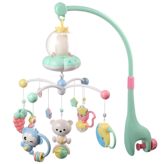 Newborn bedside rattle stroller rotating puzzle bed hanging bed bell baby comfort pendant hanging toy