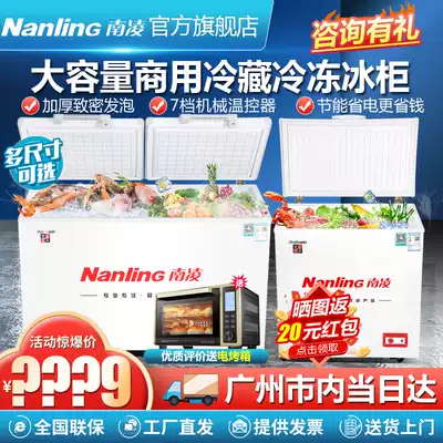 Nanling BC BD-208 Commercial Freezer Refrigeration Single Door Horizontal Freezer Single Temperature Household Frozen Small Refrigerator