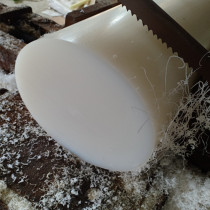 Nylon Rod solid gear material plastic bar PA66 white round bar tough bar MC cutting zero processing 20-300mm