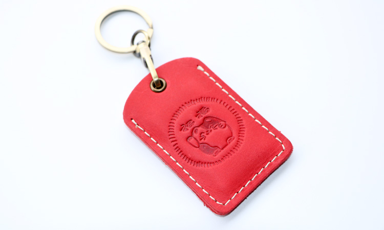 Thẻ mini bus thủ công đặt thẻ điều khiển truy cập bằng da vòng chìa khóa Octopus thang máy bảo vệ thẻ bảo vệ - Hộp đựng thẻ ví đựng thẻ nam