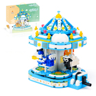 A煜日66111-66114迷你游乐园拼装插积木儿童益智小颗粒玩具模型