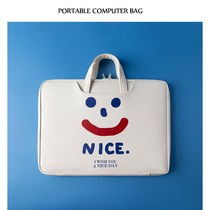 Laptop bag applicable Apple macbookpro13 3 notebook 14 inch Xiaomi minimalist Lenovo deliver 15 6 inclined satchel shoulder 16 1 good looking liner protective wrap woman