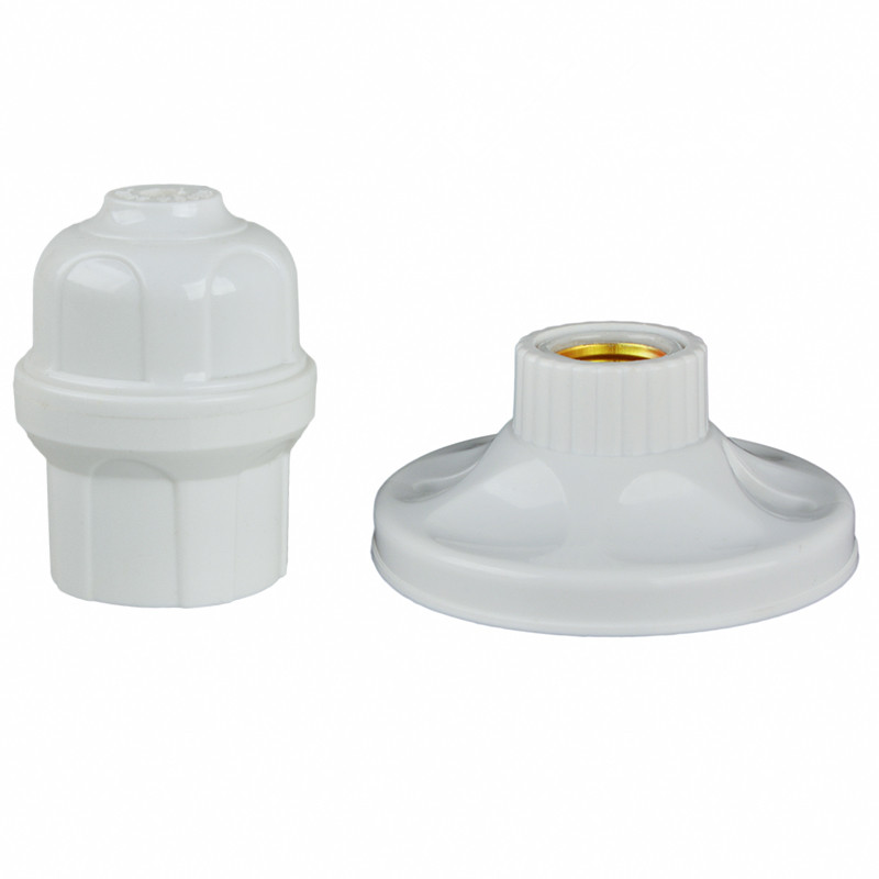 e27 screw lamp seat LED bulb lamp head economic base ceiling suction decoration lu mouth dark energy saving plastic