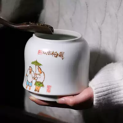 Hulehui tea cans storage tea awakening tea Pu'er pots pottery tea cans tea tanks dried fruit cans sealed cans