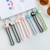 Apple, мультяшный трехмерный мобильный телефон, креативный ремешок, силиконовая подвеска, короткий браслет, рабочий аксессуар для ключей, защита при падении, японские и корейские, популярно в интернете