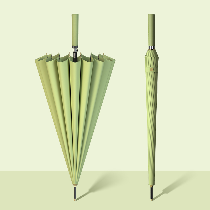 Automatic umbrella women's weather and rain dual-use long handle large double super college students male plus straight rod custom advertising logo