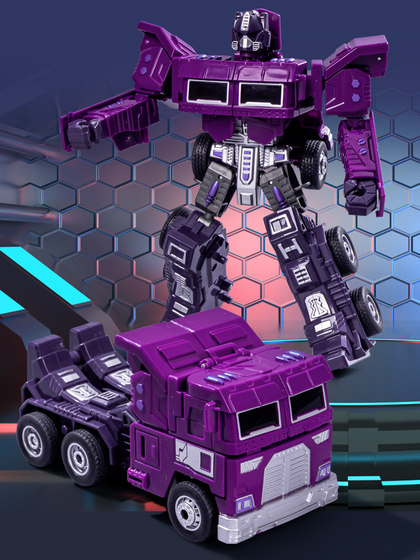 儿童变形小汽车玩具宝宝卡车机甲机器人战警益智男孩超级联盟模型