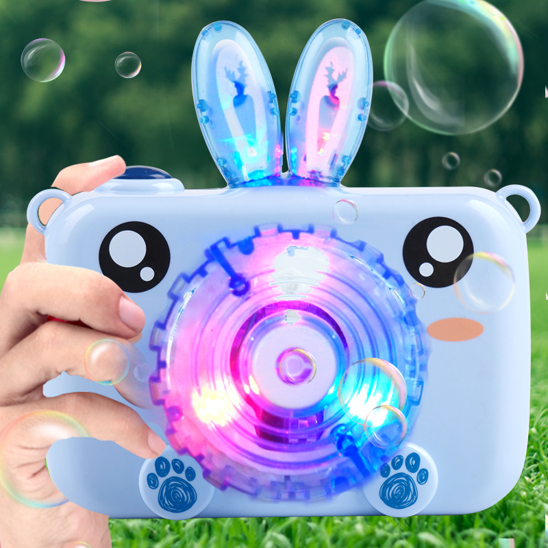 Bubble machine children's toys bubble water gun replenishment liquid filled with water-proof electric bubble handheld camera sound effect
