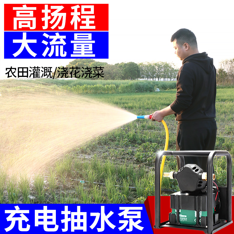 Rechargeable pump pump pumping machine farmland with irrigation battery watering machine watering vegetable watering artifact agricultural high power