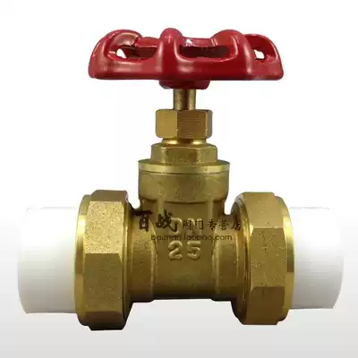 2019 New PPR pipe special copper gate valve Double Live gate valve water pipe valve ppr4 water distribution pipe raft door switch