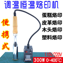 300W Handheld portable thermostat electric soldering iron Plastic wood leather bronzing peel cake hot soldering machine