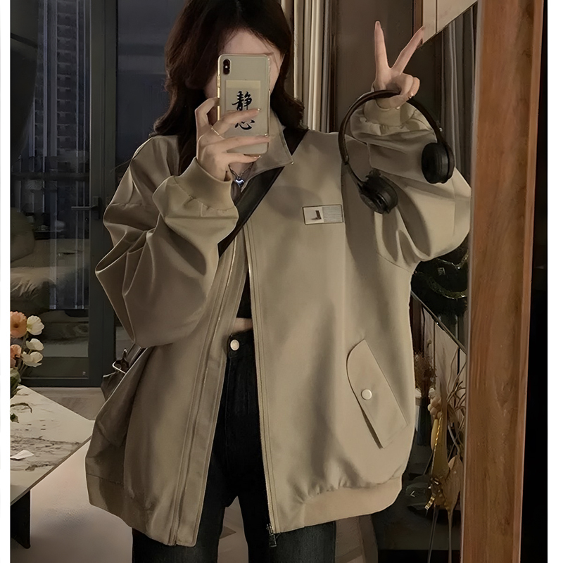 American Retro Popular Baseball Jacket for Women 2025 Spring and Autumn New Style Super Nice Loose Embroidered Jacket for Students Trendy
