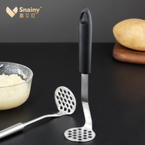 304 stainless steel mashed potatoes Tool Potato Pumpkin Press Clay Instrumental Baby Cove Press Fries Home Mashing Machine