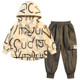 Children's clothing boy's autumn suit 2022 new spring and autumn handsome and fashionable boy sports two-piece tide fried street