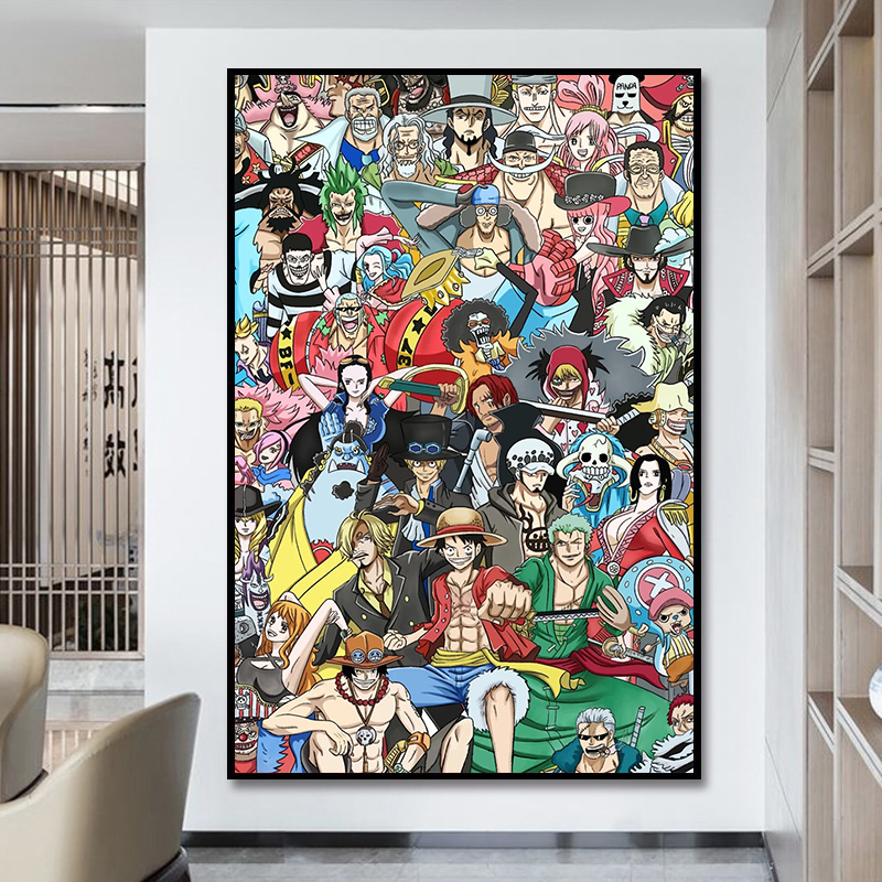 One Piece fully diy digital oil painting Hand-filled colored acrylic oil painting handsome Cool Sauron cute Ruf