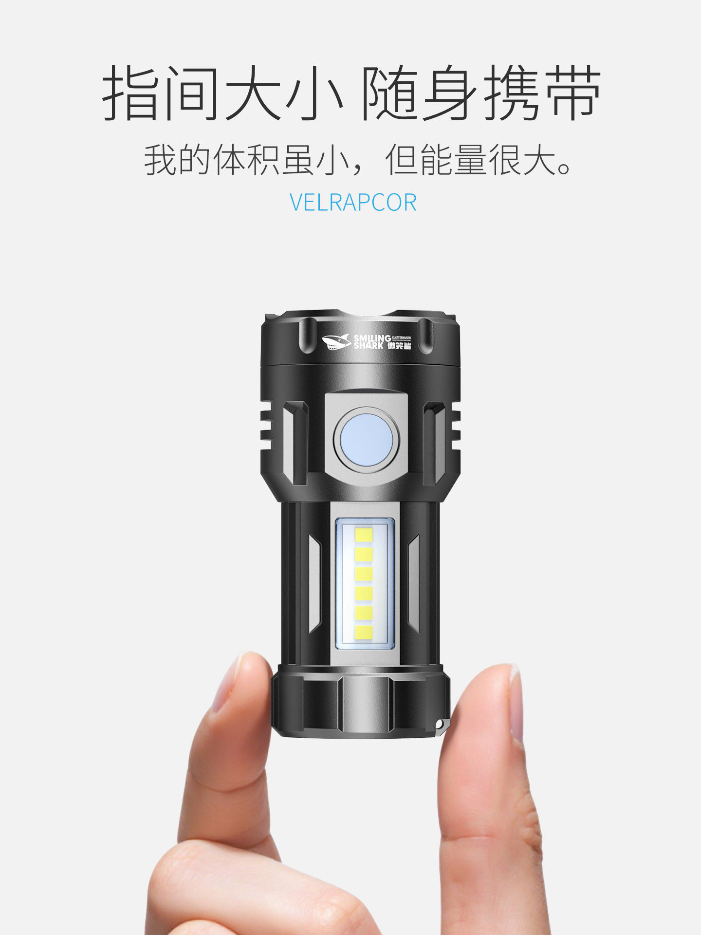 Mini Small Flashlight, Outdoor Portable, Multi-Functional, Strong Light, Ultra-Bright, Floodlight, Portable, Magnetic, Rechargeable