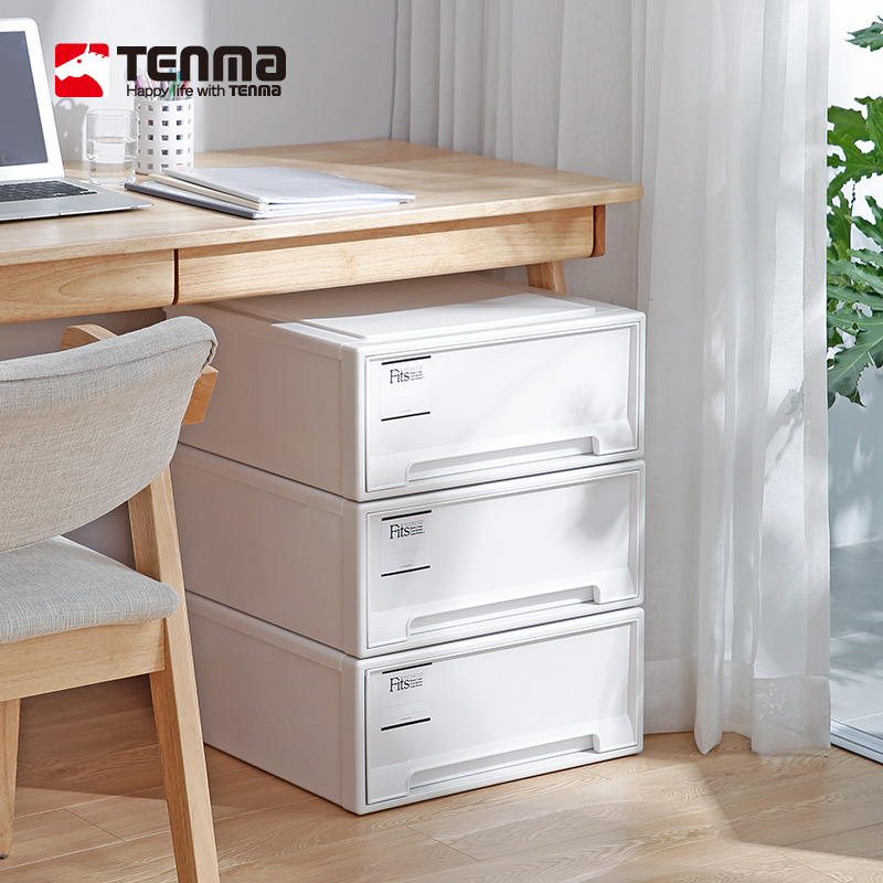 Japan Tianma Co, Ltd ins wind drawer storage box Plastic storage box Finishing box Wardrobe storage box