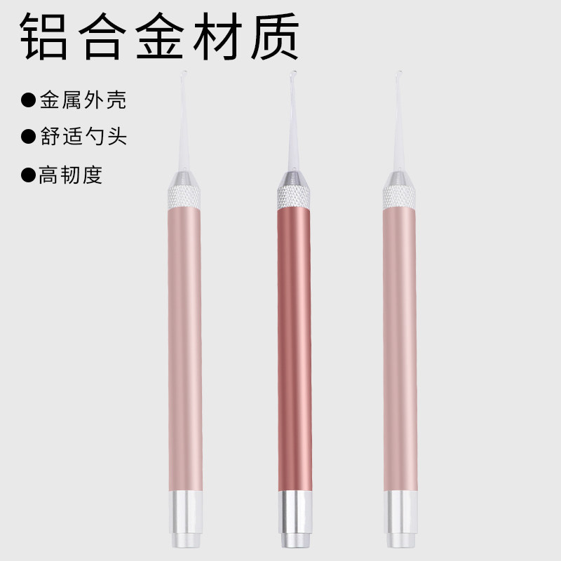 Earthen Divine Instrumental with lamp dig ear spoons Ear Spoon Children Dig for professional Ear Tools Luminous Ear Spoons soft-head