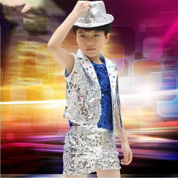 2019 sản phẩm mới bé trai quần áo catwalk thời trang mẫu thời trang trang phục mới trẻ em bé gái nhảy hip-hop trẻ em - Trang phục