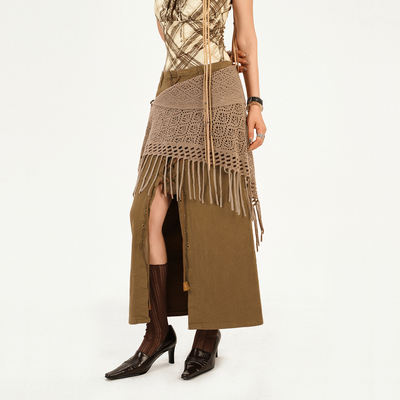 Nico Molly's wasteland style Dune 2025 Summer knitted, cut-out, retro and versatile women's apron single piece