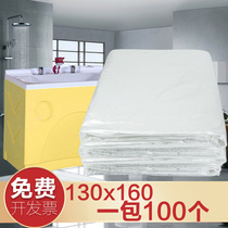  130*160 disposable mother and baby shop baby bath monolithic isolation film Baby bath monolithic film bath film thickening