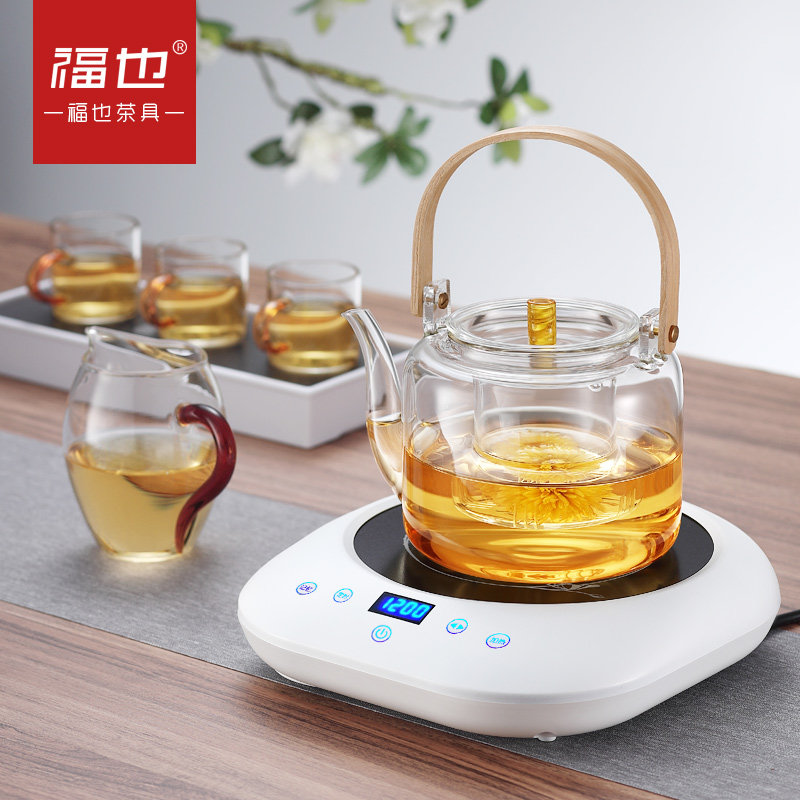 Fukuya electric pottery stove tea maker mini small brew tea brewing tea stove fully automatic coffee mocha pot induction cooker home