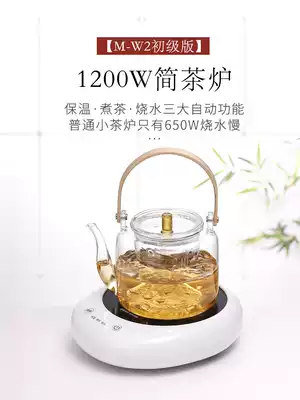 Fuye black crystal stove tea brewer Mini small silent induction cooker household automatic tea insulation iron glass pot