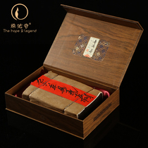 Xibiqi tea 1996 Yi Wugancang Puer tea cooked tea aged brick tea Chen tea mature old tea brick tea mature old tea brick 500g
