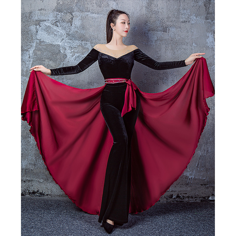 Dance Pose Wing Shaped Body Training Clothing Woman Waist Yarn Belt High-end Tutor 2021 New Summer Type Body Dance Practice Service