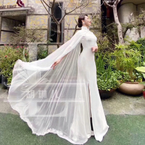 Dance Pose Wing Qipao Body Etiquette Training Clothing Women 2022 New Summer Temperament Elegant Ritual Menswear