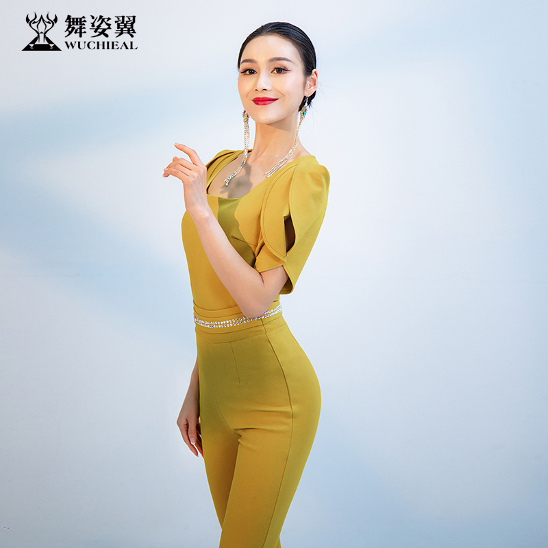 Dancing Pose Wing High-end Tutor Body Training Clothing Women 2021 New Autumn And Winter Sky-Type Body Gift Instrument Temperament Suit