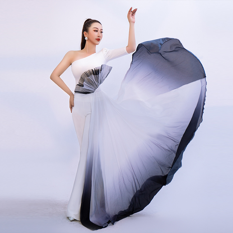 Body Gift Instrument Training Clothing Women High-end Mentors 2021 New Spring Summer Walking Show Dance Practice Martial Suit