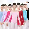 Children's dance clothing Girls practice clothing Long sleeve autumn and winter children's Chinese dance clothing tutu examination suit