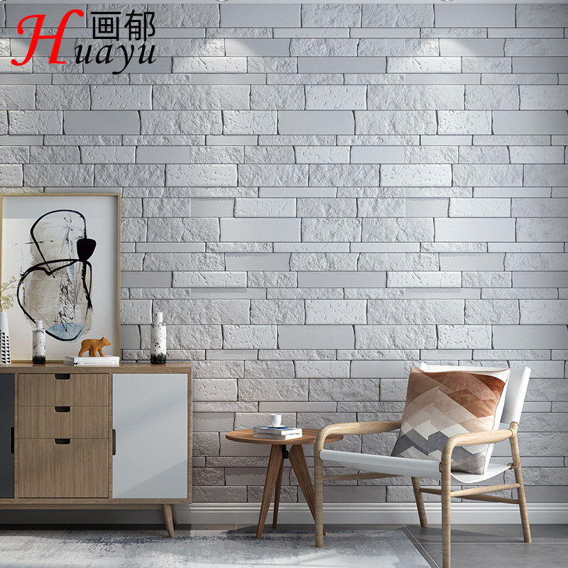 Self-adhesive wallpaper 3d stereoscopic wall sticker foam waterproof moisture-proof bedroom warm decoration background wall paper self-adhesive paper