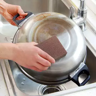 Emery magic power wipe Decontamination sponge wipe magic nano dish brush wash pot bottom black scale kitchen strong clean wipe