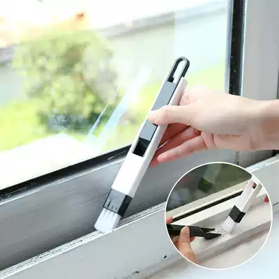 Gap brush to blind corner home door window groove cleaning brush with dustbrush keyboard cleaning tool washing screen window