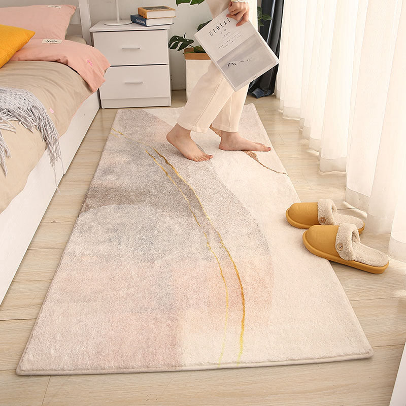 Carpet bedroom modern minimalist ins style imitation cashmere girl bedside blanket room living room balcony full floor mat
